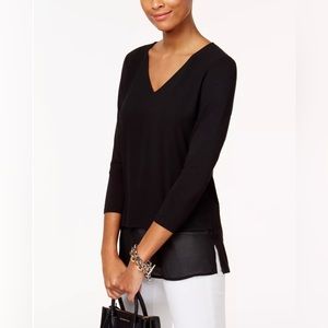 Michael Kors long layered blouse